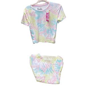 Mattel Barbie Girls PJ Pyjama/Pajama Sleepwear Set - Brand New Size Medium 10/12